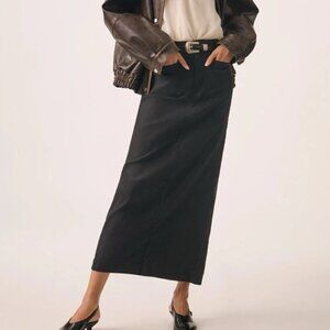 Anthropologie Black Maxi Skirt